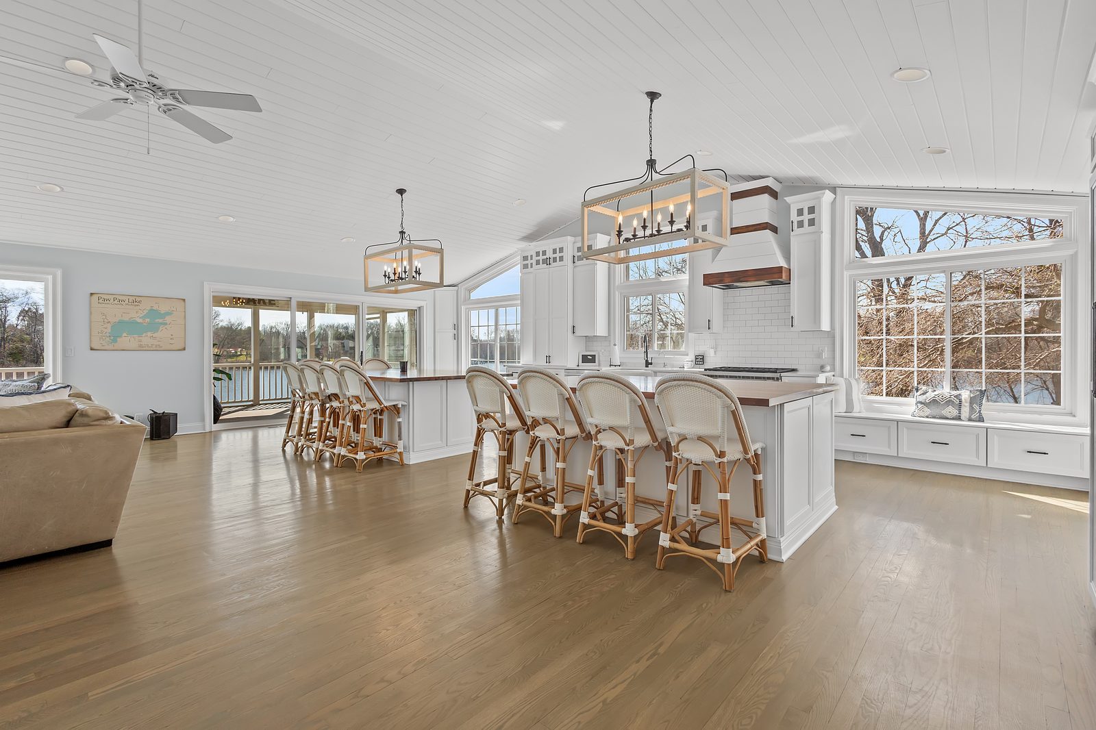 Open kitchen and living space