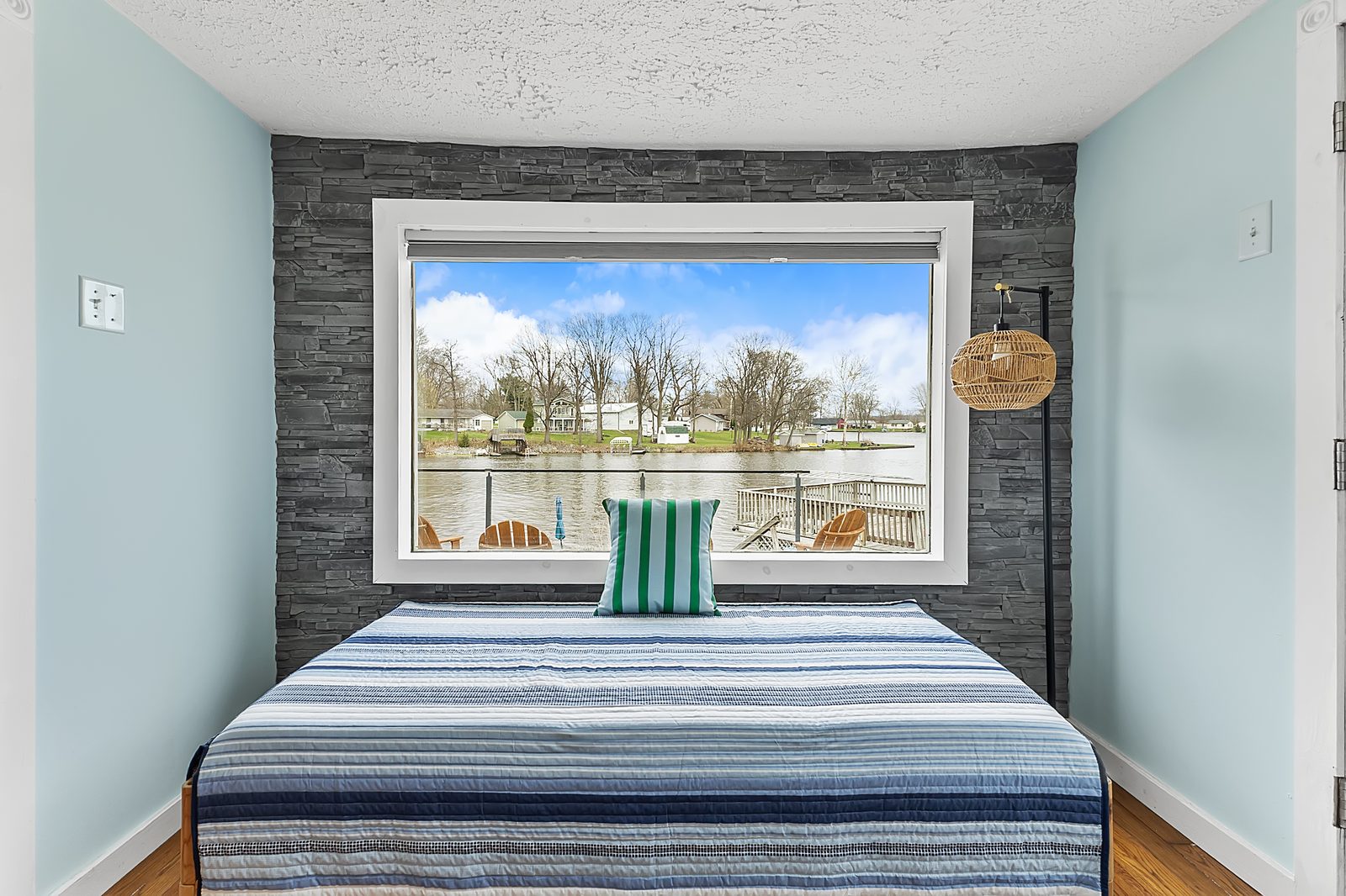Lake-view bedroom