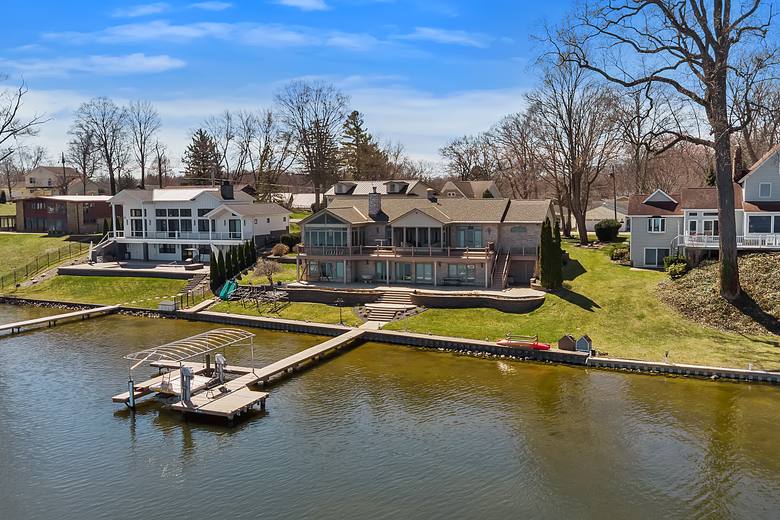 Drone aerial of the property and grounds