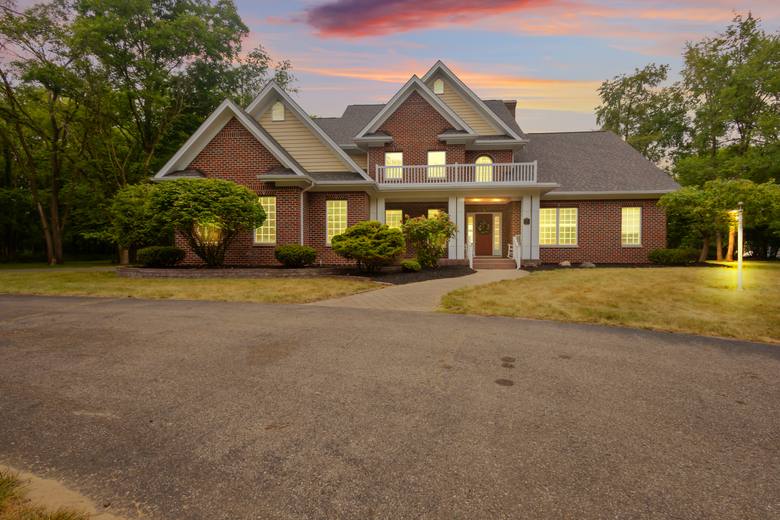 Virtual twilight exterior at dusk