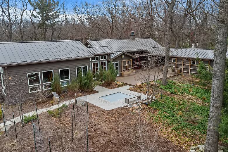 Drone aerial of the full property